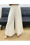 LOCKER FLIESSENDE HOSE MIT WEITEM GUMMIZUG PE1675 BEIGE