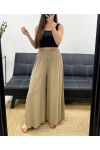LOCKER FLIESSENDE HOSE MIT BREITEM GUMMIZUG PE1675 TAUPE