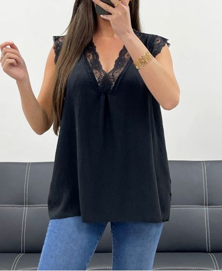 TOP IN PIZZO PE0237 NERO