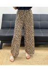 SPODNIE PALAZZO W ZWIERZĘCY DESEŃ SS2053 LEOPARD