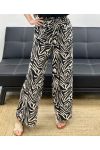 PALAZZO HOSE MIT ANIMALPRINT SS2053 ZEBRE