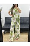 SET CAMICETTA + PANTALONE STAMPATO PE2122 KHAKI