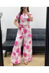 CHEMIISER + SET PANTALONE STAMPATO PE2122 FUCSIA
