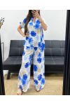 CHEMIISER + PRINTED PANTS SET SS2122 ROYAL BLUE