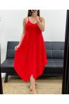 EVALEE KLEID MIT TRÄGERN PE2115 ROT