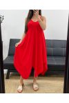 EVALEE KLEID MIT TRÄGERN PE2115 ROT