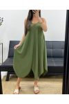 EVALEE KLEID MIT TRÄGERN SS2115 KHAKI