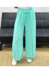 PE2057 PANTALONE CON VOLANT DA ANNODARE VERDE PASTELLO
