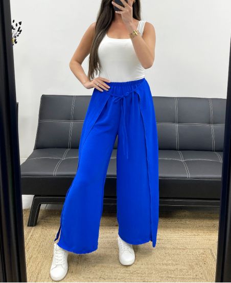 TIE RUFFLE PANTS SS2057 ROYAL BLUE