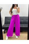 PANTALONE CON VOLANT DA ANNODARE SS2057 VIOLA
