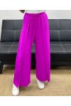 PANTALONE CON VOLANT DA ANNODARE SS2057 VIOLA