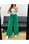 TIE-ON RUFFLE PANTS SS2057 EMERALD GREEN