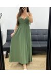 ROBE LONGUE A BRETELLES AJUSTABLES PE2143 KAKI