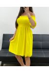 KURZES KLEID ELASTISCH PE2072 GELB