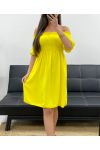 KURZES KLEID ELASTISCH PE2072 GELB