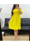 KURZES KLEID ELASTISCH PE2072 GELB