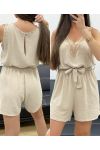 PE2159 MONO CORTO BEIGE