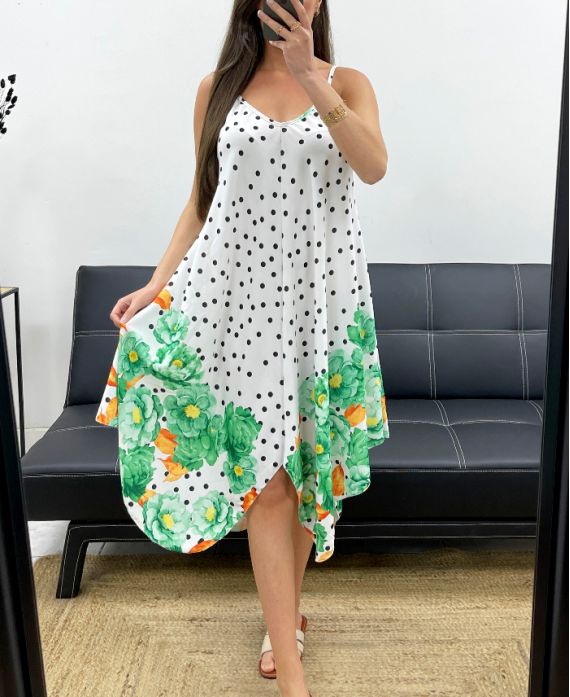 POLKA DOT KLEID EVASéE PE2109 GRÜN