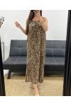ROBE FLUIDE COL AJUSTABLE FENTE PE2094 LEOPARD-3