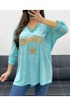 KOSZULKA VINTAGE PLUS SIZE PE0084 LAGOON