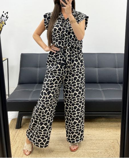 PE2306-5 CAMISA ESTAMPADA + CONJUNTO DE PANTALONES