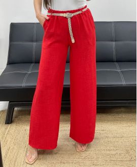2-POCKET HOSE + GÜRTEL PE2316 ROT