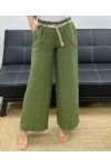 PANTALONE 2 TASCHE + CINTURA PE2316 KHAKI