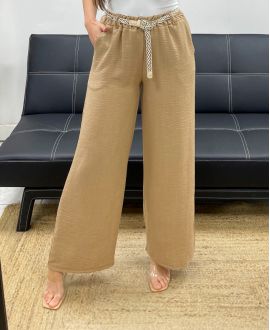 2-POCKET BROEK + TAILLEBAND PE2316 CAMEL