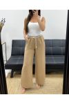 2-POCKET BROEK + TAILLEBAND PE2316 CAMEL