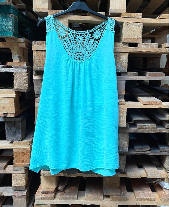 OVERSIZED FLUID BACK TOP EMBROIDERY PE1100 PASTEL GREEN
