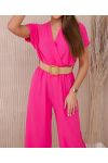 JUMPSUIT HOSE + GÜRTEL PE2337 FUSHIA