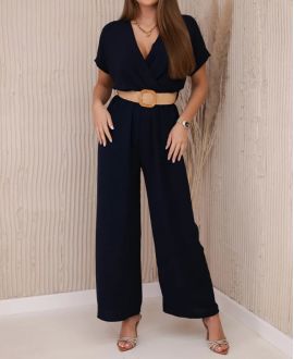 COMBINAZIONE PANTALONE + CINTURA PE2337 NERO
