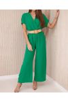 COMBINAZIONE PANTALONE + CINTURA PE2337 VERDE