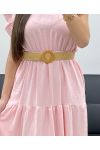 JUMPSUIT HOSE + GÜRTEL PE2337 FUSHIA