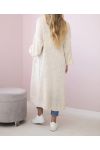 GILET LUNGO 2 TASCHE IN MAGLIA PE0032 BEIGE