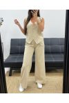 GILET COSTUME PE1299 BEIGE
