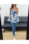 RED FLARED TOP PE2444 BLUE