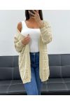 GILET AJOURé PE2470 BEIGE