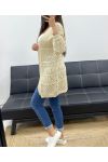 GILET AJOURé PE2470 BEIGE