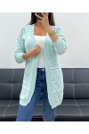 PE2470 GILET TRAFORATO VERDE PASTELLO