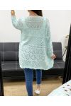 PE2470 GILET TRAFORATO VERDE PASTELLO