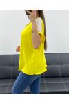 LACE POCKET TOP PE2433 YELLOW