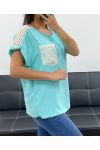 LACE POCKET TOP PE2433 PASTEL