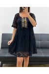 "BOHEMIAN COLLECTION" SCHWARZES PAILLETTEN-SPITZENKLEID PE2369