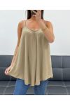 PLAIN FLARED TOP PE2406 CAMEL