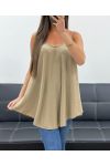 PLAIN FLARED TOP PE2406 CAMEL