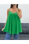 PLAIN FLARED TOP PE2406 GREEN