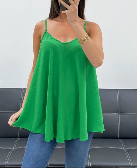 PLAIN FLARED TOP PE2406 GREEN