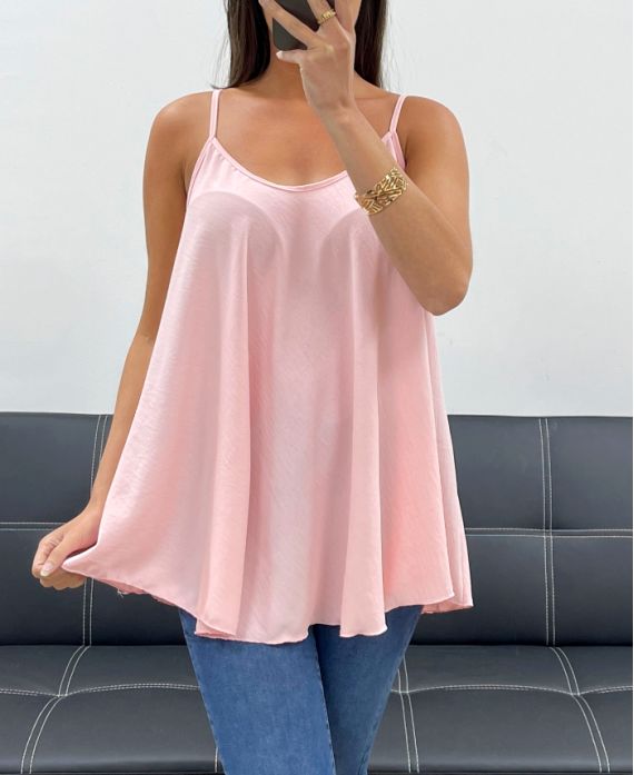 PLAIN FLARED TOP PE2406 PINK