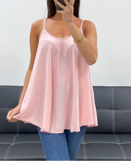 PLAIN FLARED TOP PE2406 PINK